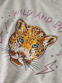 NAME IT T-shirt Benna Light Grey Melange